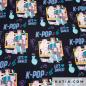 Preview: Baumwolldruck Mangamotive K-Pop Bunt